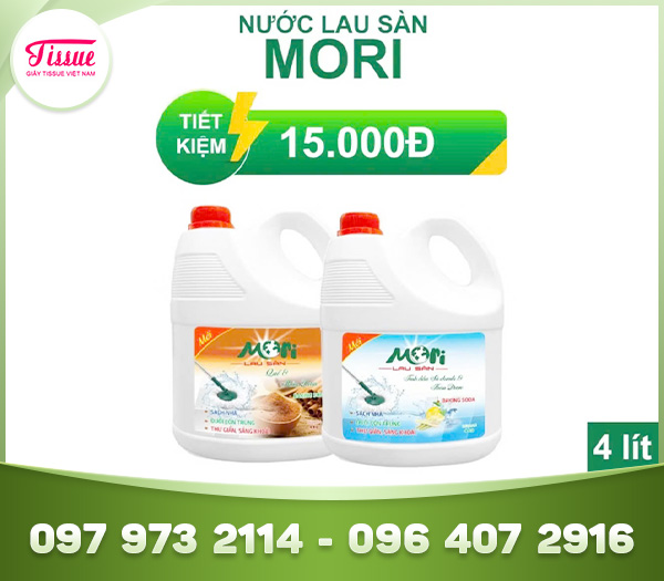 Nước lau sàn MORI 4 lít